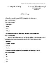 Đề thi thử đánh giá năng lực kì thi 2015  2016 - Đề số 1